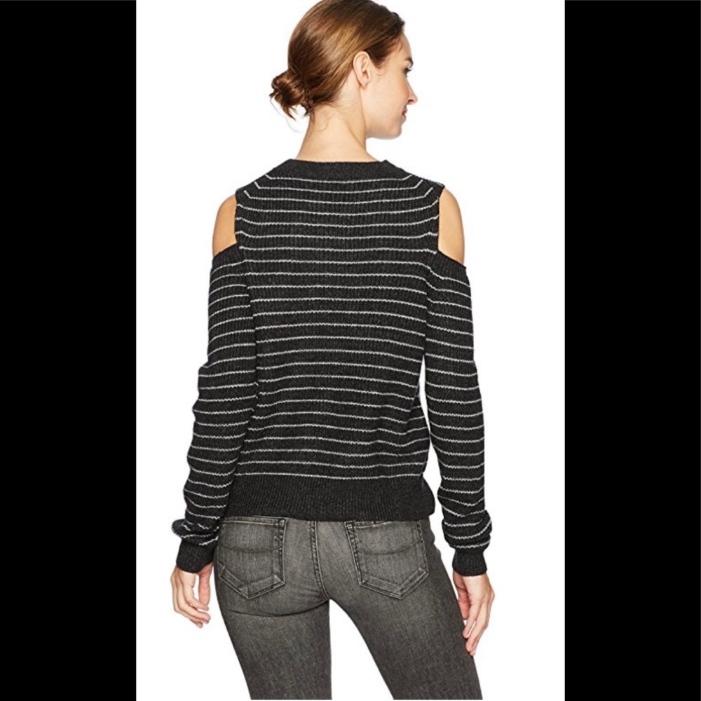 Cold shoulder sweater